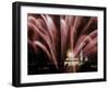 Fireworks Cascade Over the Lincoln Memorial-null-Framed Photographic Print