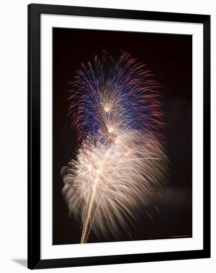 Fireworks Celebrating the 4th of July, Miami, Florida, USA-Angelo Cavalli-Framed Photographic Print