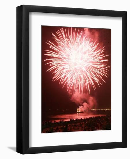 Fireworks Competition, Manila, Phillipines-Aaron Favila-Framed Photographic Print