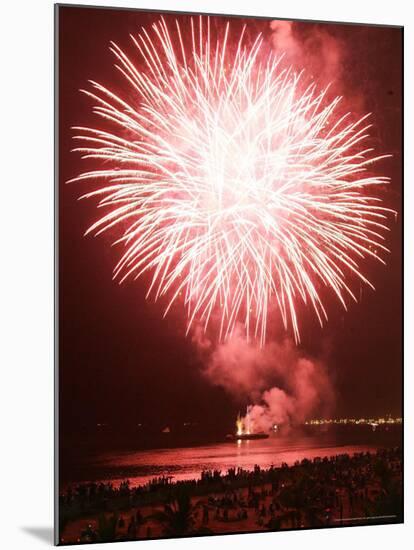 Fireworks Competition, Manila, Phillipines-Aaron Favila-Mounted Photographic Print