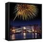 Fireworks Display, Venice-Tony Craddock-Framed Stretched Canvas