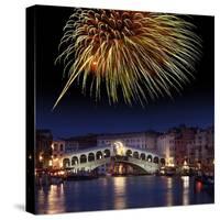 Fireworks Display, Venice-Tony Craddock-Stretched Canvas