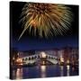 Fireworks Display, Venice-Tony Craddock-Stretched Canvas