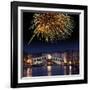 Fireworks Display, Venice-Tony Craddock-Framed Photographic Print