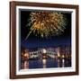 Fireworks Display, Venice-Tony Craddock-Framed Photographic Print