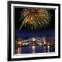 Fireworks Display, Venice-Tony Craddock-Framed Photographic Print