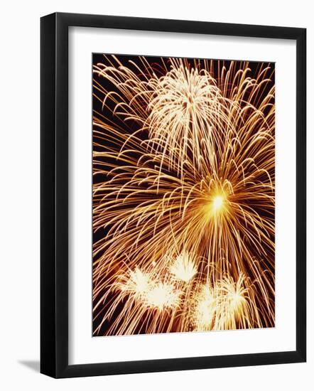 Fireworks Display-Steve Bavister-Framed Photographic Print