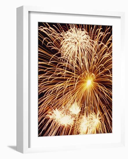 Fireworks Display-Steve Bavister-Framed Photographic Print