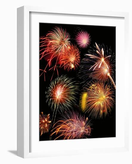 Fireworks Display-Tony Craddock-Framed Photographic Print