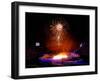 Fireworks Erupt During the Opening Ceremonies of the 2002 Winter Olympics in Salt Lake City-null-Framed Premium Photographic Print