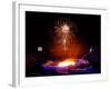 Fireworks Erupt During the Opening Ceremonies of the 2002 Winter Olympics in Salt Lake City-null-Framed Premium Photographic Print