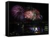 Fireworks Explode after the Cauldron Was Lit at the Vancouver 2010 Olympics-null-Framed Stretched Canvas