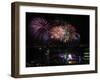 Fireworks Explode after the Cauldron Was Lit at the Vancouver 2010 Olympics-null-Framed Premium Photographic Print