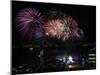 Fireworks Explode after the Cauldron Was Lit at the Vancouver 2010 Olympics-null-Mounted Premium Photographic Print