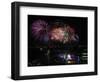 Fireworks Explode after the Cauldron Was Lit at the Vancouver 2010 Olympics-null-Framed Photographic Print