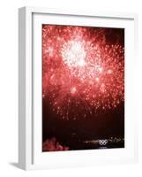 Fireworks Explode During the Opening Ceremony of the Vancouver 2010 Olympics-null-Framed Photographic Print