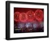 Fireworks Explode Over Hong Kong's Victoria Harbor-null-Framed Photographic Print