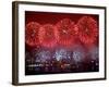 Fireworks Explode Over Hong Kong's Victoria Harbor-null-Framed Photographic Print