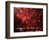 Fireworks Explode over the Olympic Rings During the Opening Ceremony of the Vancouver 2010 Olympics-null-Framed Photographic Print