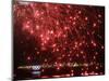Fireworks Explode over the Olympic Rings During the Opening Ceremony of the Vancouver 2010 Olympics-null-Mounted Photographic Print