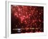 Fireworks Explode over the Olympic Rings During the Opening Ceremony of the Vancouver 2010 Olympics-null-Framed Photographic Print