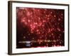 Fireworks Explode over the Olympic Rings During the Opening Ceremony of the Vancouver 2010 Olympics-null-Framed Photographic Print