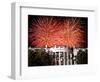 Fireworks Explode Over the White House-null-Framed Photographic Print