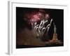 Fireworks Exploding near Statue of Liberty-null-Framed Photographic Print