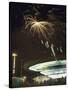 Fireworks Exploding over Iowa State Fair-John Dominis-Stretched Canvas