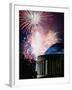 Fireworks Exploding Over Jefferson Memorial, Washington Dc, USA-Johnson Dennis-Framed Photographic Print