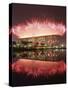 Fireworks Explods over National Stadium During the Opening Ceremony of Beijing 2008 Olympics-null-Stretched Canvas