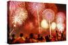 Fireworks for Fourth of July Celebrations, New York City, USA-Ali Kabas-Stretched Canvas