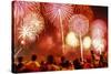 Fireworks for Fourth of July Celebrations, New York City, USA-Ali Kabas-Stretched Canvas