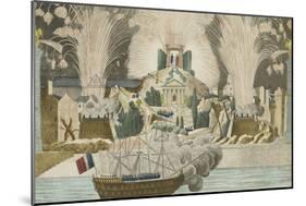 Fireworks Given in Paris at the Marriage of Napoleon-null-Mounted Giclee Print