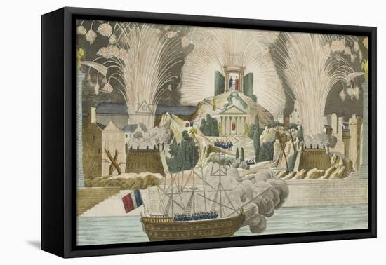 Fireworks Given in Paris at the Marriage of Napoleon-null-Framed Stretched Canvas