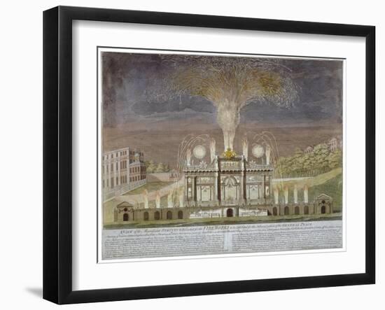 Fireworks in Green Park, Westminster, London, 1749-null-Framed Giclee Print