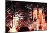 Fireworks in Munich-Markus Bleichner-Mounted Premium Giclee Print