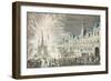 Fireworks in Paris to Celebrate the Beginning of Peace and the End of the Seven Year War-null-Framed Giclee Print