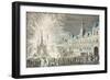 Fireworks in Paris to Celebrate the Beginning of Peace and the End of the Seven Year War-null-Framed Giclee Print