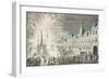 Fireworks in Paris to Celebrate the Beginning of Peace and the End of the Seven Year War-null-Framed Giclee Print