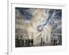 Fireworks in Rome in 1820,s by Thomas, Italy, 19th Century-null-Framed Giclee Print