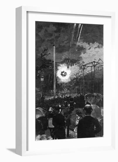 Fireworks in Tivoli Gdns-null-Framed Art Print