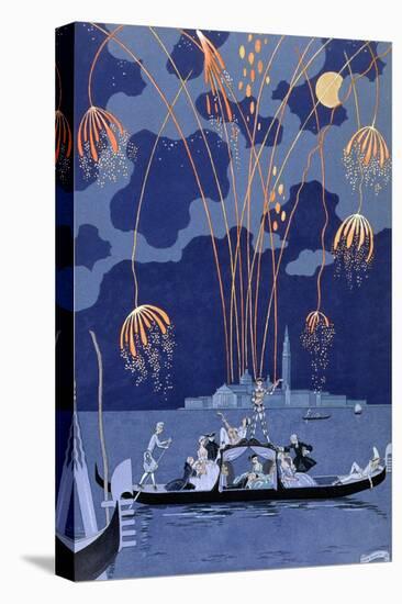'Fireworks in Venice', 1924-Georges Barbier-Stretched Canvas