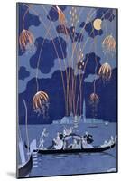 'Fireworks in Venice', 1924-Georges Barbier-Mounted Giclee Print