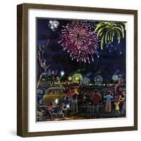 "Fireworks", July 4, 1953-Ben Kimberly Prins-Framed Giclee Print