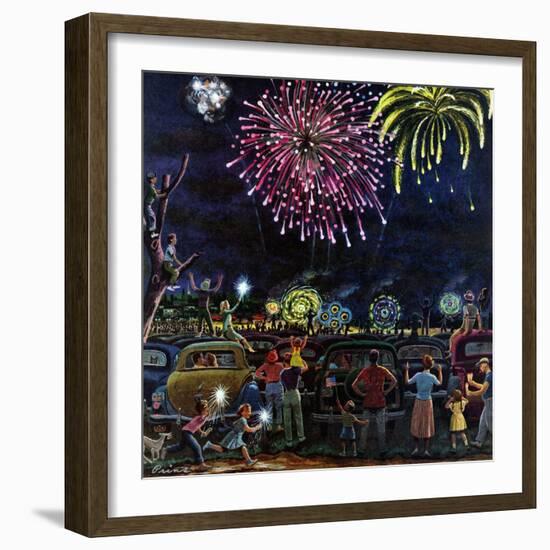 "Fireworks", July 4, 1953-Ben Kimberly Prins-Framed Giclee Print