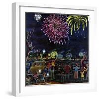 "Fireworks", July 4, 1953-Ben Kimberly Prins-Framed Giclee Print