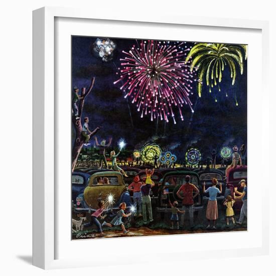 "Fireworks", July 4, 1953-Ben Kimberly Prins-Framed Giclee Print