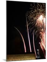 Fireworks Light up the Air Force Memorial-Stocktrek Images-Mounted Photographic Print