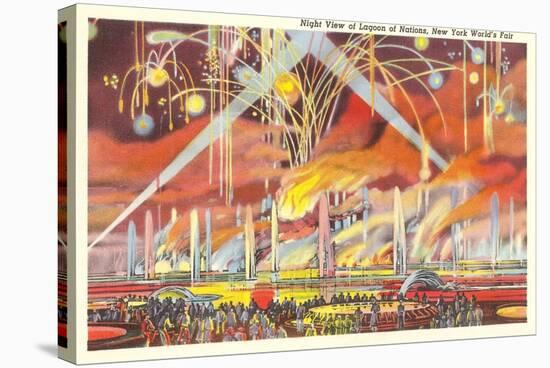 Fireworks, New York World's Fair, 1939-null-Stretched Canvas